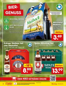 Bier im Netto Marken-Discount Prospekt "Aktuelle Angebote" mit 49 Seiten (Borken)