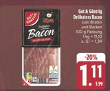 Delikatess Bacon bei E center im Hüttengrund Prospekt für 1,11 €