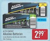 Aktuelle Batterie Angebote bei ALDI Nord in Erfurt Aktuelles Alkaline-Batterien Angebot bei ALDI Nord in Erfurt ab 2,99 âŹ