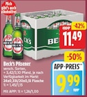 Pilsener von Beck's für 9,99 € bei EDEKA im Angebot Pilsener von Beck's im aktuellen EDEKA Prospekt