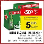 Bière Blonde - Heineken dans le catalogue Supeco