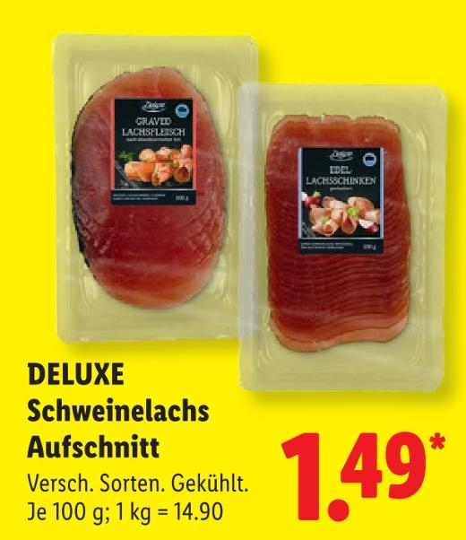 Schweinelachs Aufschnitt