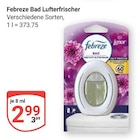 Bad Lufterfrischer Angebote von Febreze bei GLOBUS Völklingen für 2,99 €