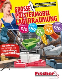 Polstermöbel Fischer Prospekt: "GROSSE POLSTERMÖBEL LAGERRÄUMUNG", 15 Seiten, 24.03.2024 - 01.04.2024