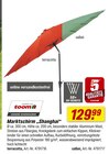 Aktuelle Sonnenschirm Angebote bei toom Baumarkt in Ludwigshafen (Rhein) Aktuelles Marktschirm "Shanghai" Angebot bei toom Baumarkt in Ludwigshafen (Rhein) ab 129,99 €