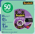 Dévidoir de ruban adhésif - Scotch en promo chez Intermarché Hyper Saint-Malo à 0,94 €