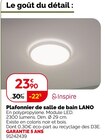 Plafonnier de salle de bain lano - INSPIRE en promo chez Weldom Plafonnier de salle de bain lano - INSPIRE dans le catalogue Weldom