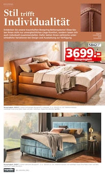 Boxspringbett im Segmüller Prospekt "Bestes Handwerk aus Bayern" mit 30 Seiten (Frankfurt (Main))