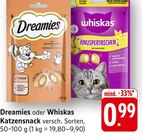 Aktuelle Katzenfutter Angebote bei EDEKA in Pforzheim Aktuelles Dreamies Katzensnack Angebot bei EDEKA in Pforzheim ab 0,99 €