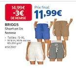 Promo Short en lin femme à 11,99 € dans le catalogue Costco à Pontault-Combault