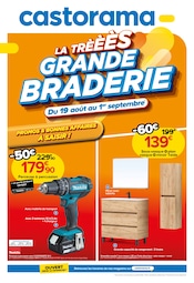 Promos Bricolage dans le catalogue "LA TRÈÈÈS GRANDE BRADERIE" de Castorama à la page 1 Promos Bricolage dans le catalogue "LA TRÈÈÈS GRANDE BRADERIE" de Castorama à la page 1