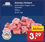 Schinken-Gulasch im Angebot bei Netto Marken-Discount in Wismar Schinken-Gulasch Angebote von Gut Ponholz bei Netto Marken-Discount Wismar für 3,29 €