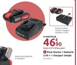 Pack Starter 1 batterie 2 Ah + 1 chargeur simple à Mr.Bricolage dans Saint-Savournin Pack Starter 1 batterie 2 Ah + 1 chargeur simple à Mr.Bricolage dans Saint-Savournin