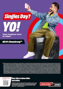 MediaMarkt Saturn Prospekt "Singles Day? YO!" mit  Seiten (Landsberg (Lech))