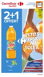Catalogue Carrefour Market à Matheflon, avec 44 pages Prospectus Carrefour Market à Matheflon, "Petits prix au soleil !", 44 pages, 28/06/2022 - 10/07/2022