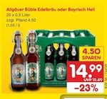 Edelbräu im Angebot bei Netto Marken-Discount in Melle Edelbräu Angebote von Allgäuer Büble bei Netto Marken-Discount Melle für 14,99 €
