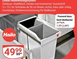 Einbau-Mülltrennungssystem im Angebot bei GLOBUS in Neubrandenburg Einbau-Mülltrennungssystem Angebote von Hailo bei GLOBUS Neubrandenburg für 1,89 €