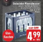 Mineralwasser Angebote von Steinsieker bei EDEKA Leverkusen für 4,99 €