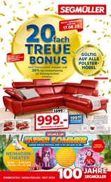 Segmüller Prospekt: "20 fach Treue Bonus", 8 Seiten, 02.08.2025 - 23.08.2025