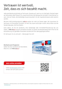 HypoVereinsbank Prospekt der KW 49 "Vorteile? Kann ich nie genug haben." Aktueller HypoVereinsbank Prospekt "Vorteile? Kann ich nie genug haben." Seite 2 von 6 Seiten