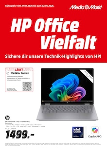 MediaMarkt Saturn Prospekt HP Office Vielfalt mit  Seiten in Sindelfingen und Umgebung
