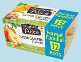 Spécialité de fruits Pommes/Poires SSA en format familial - CHARLES ET ALICE dans le catalogue Intermarché Hyper