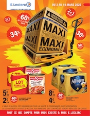 Catalogue E.Leclerc à Pont-Rémy cette semaine, valable du 03/03/2026 au 14/03/2026 Prospectus E.Leclerc à Pont-Rémy, "MAXI FORMATS MAXI ÉCONOMIES", 56 pages de promos valables du 03/03/2026 au 14/03/2026
