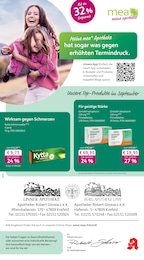 mea - meine apotheke Prospekt für Krefeld mit 4 Seiten mea - meine apotheke Prospekt für Krefeld: "Unsere September-Angebote", 4 Seiten, 01.09.2026 - 30.09.2026