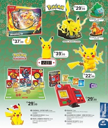 Prix et réduction Cartes Pokémon dans le prospectus JouéClub en cours Offre Cartes Pokémon dans le catalogue JouéClub du moment à la page 189