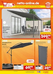 Sonnenschirm Angebot & Preis im aktuellen Netto Marken-Discount Prospekt Sonnenschirm Angebot im aktuellen Netto Marken-Discount Prospekt auf Seite 39