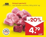 Aktuelles Gulasch gemischt Angebot bei Netto Marken-Discount in Cottbus ab 4,79 €