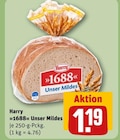 1688 Unser Mildes von Harry im aktuellen REWE Prospekt für 1,19 €