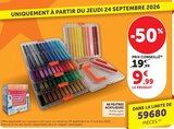 60 feutres acryliques - Hyper U à Liévin 60 feutres acryliques en promo chez Hyper U Liévin à 9,99 €