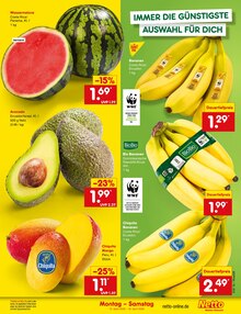 Bananen im Netto Marken-Discount Prospekt "Aktuelle Angebote" mit 67 Seiten (Pforzheim)