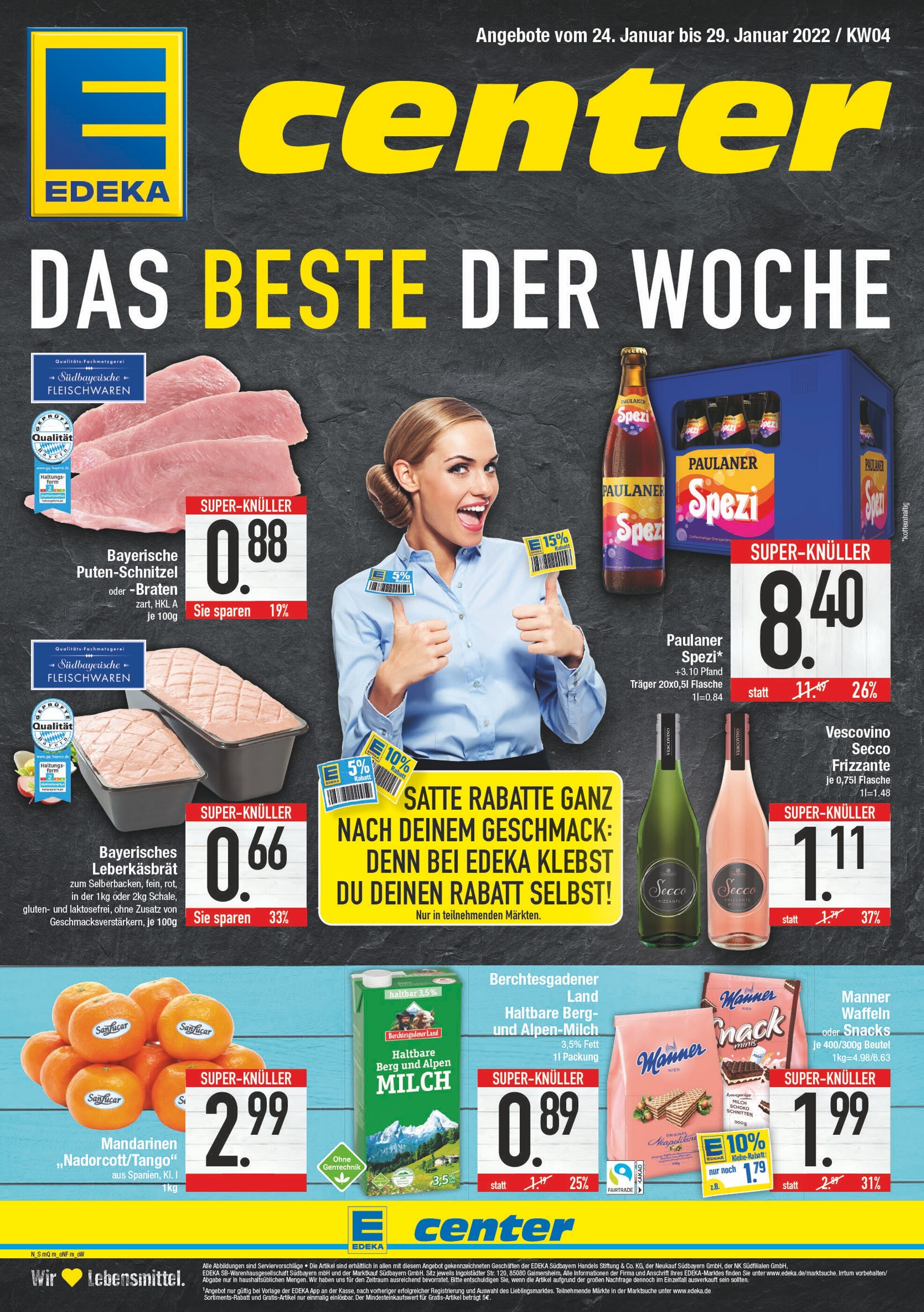 EDEKA Prospekt für München-Flughafen mit 20 Seiten EDEKA Prospekt für München-Flughafen: "Das Beste der Woche", 20 Seiten, 24.01.2022 - 29.01.2022