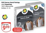 Herren-Hemd Feinripp im Angebot bei GLOBUS in Erfurt Herren-Hemd Feinripp Angebote von OHO bei GLOBUS Erfurt für 9,99 €