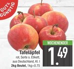 Tafeläpfel im EDEKA Prospekt Tafeläpfel im aktuellen EDEKA Prospekt für 1,49 €