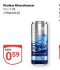 Mineralwasser im Angebot bei GLOBUS in Braunschweig Mineralwasser Angebote von Rhodius bei GLOBUS Braunschweig für 0,59 €