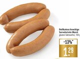 Delikatess knackige Servela/rote Wurst Angebote bei Marktkauf Friedrichshafen für 1,29 €