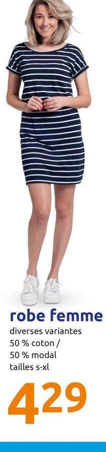 Bon plan Robe femme - Action Promo Robe femme dans le catalogue Action "Petits prix, grands sourires"