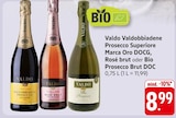 Valdobbiadene Prosecco Superiore Marca Oro DOCG, Rosé brut oder Bio Prosecco Brut DOC im Angebot bei EDEKA in Wiesbaden Valdobbiadene Prosecco Superiore Marca Oro DOCG, Rosé brut oder Bio Prosecco Brut DOC Angebote von Valdo bei EDEKA Wiesbaden für 8,99 €