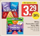 Favourites oder Party Mix im Angebot bei WEZ in Löhne Favourites oder Party Mix Angebote von Milka bei WEZ Löhne für 3,29 €
