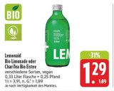 Bio Limonade oder ChariTea Bio Eistee im Angebot bei E center in Chemnitz Bio Limonade oder ChariTea Bio Eistee Angebote von Lemonaid bei E center Chemnitz für 1,29 €