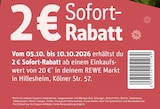 2 € Sofort-Rabatt Angebot in Berndorf 2 € Sofort-Rabatt im aktuellen Prospekt bei REWE in Berndorf