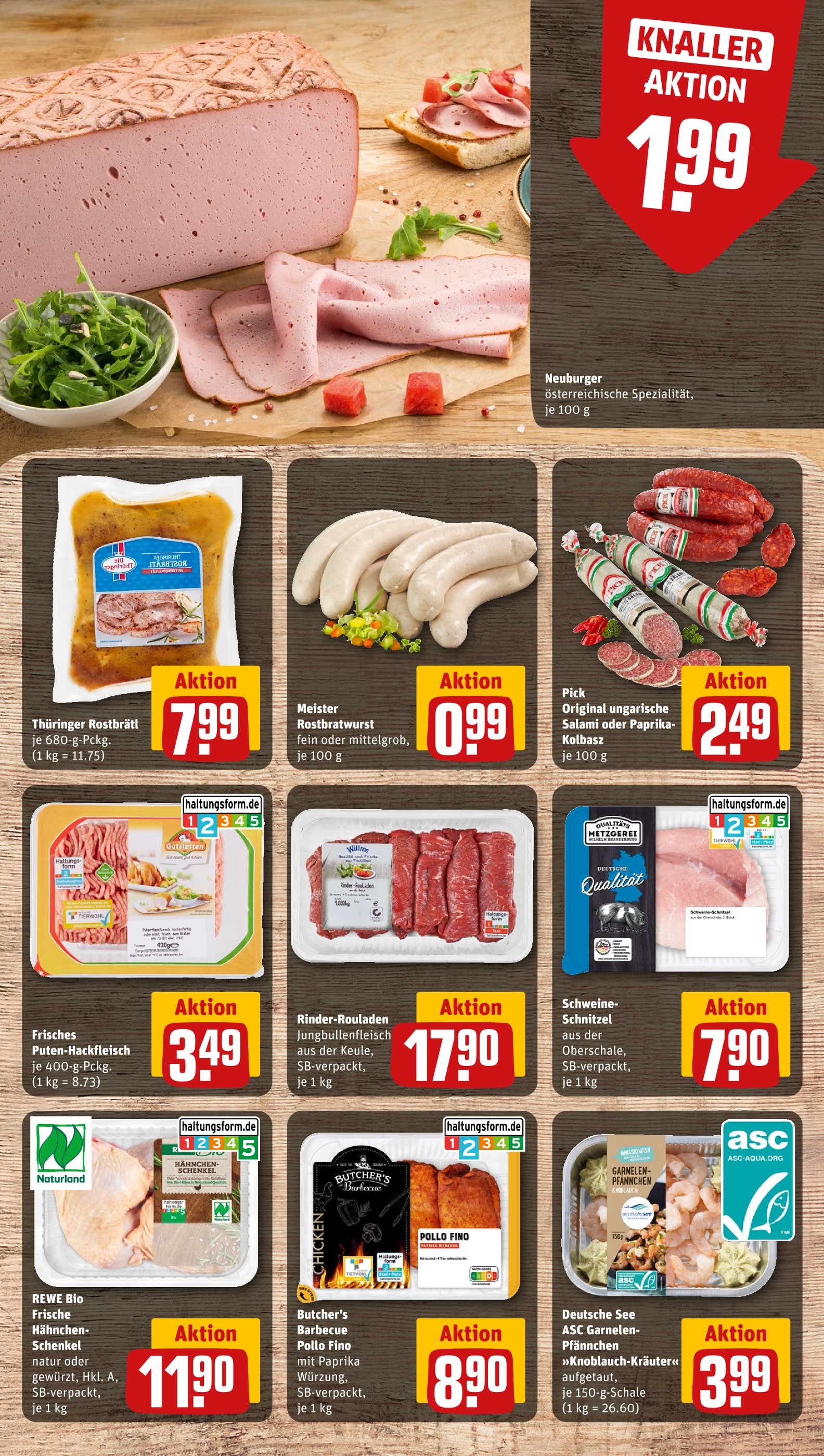 Fleisch im REWE Prospekt "Dein Markt" mit 24 Seiten (Halle (Saale))