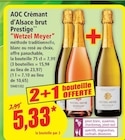 Promo AOC crémant d'alsace brut prestige blanc à 5,33 € dans le catalogue Norma à Strasbourg