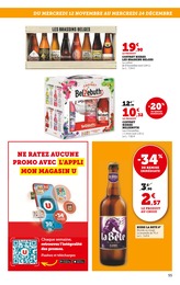 Prix et réduction Bière Belge dans le prospectus Super U en cours Offre Bière Belge dans le catalogue Super U du moment à la page 55