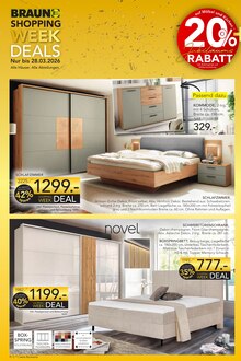 Kleiderschrank im BRAUN Möbel-Center Prospekt "BRAUN SHOPPING WEEK" mit 8 Seiten (Freiburg (Breisgau))