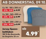 Jersey-Spannbettlaken Angebote bei Kaufland Gifhorn für 4,99 €
