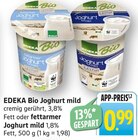 Joghurt mild cremig gerührt, 3,8% Fett Angebote von EDEKA Bio bei EDEKA Konstanz für 0,99 €